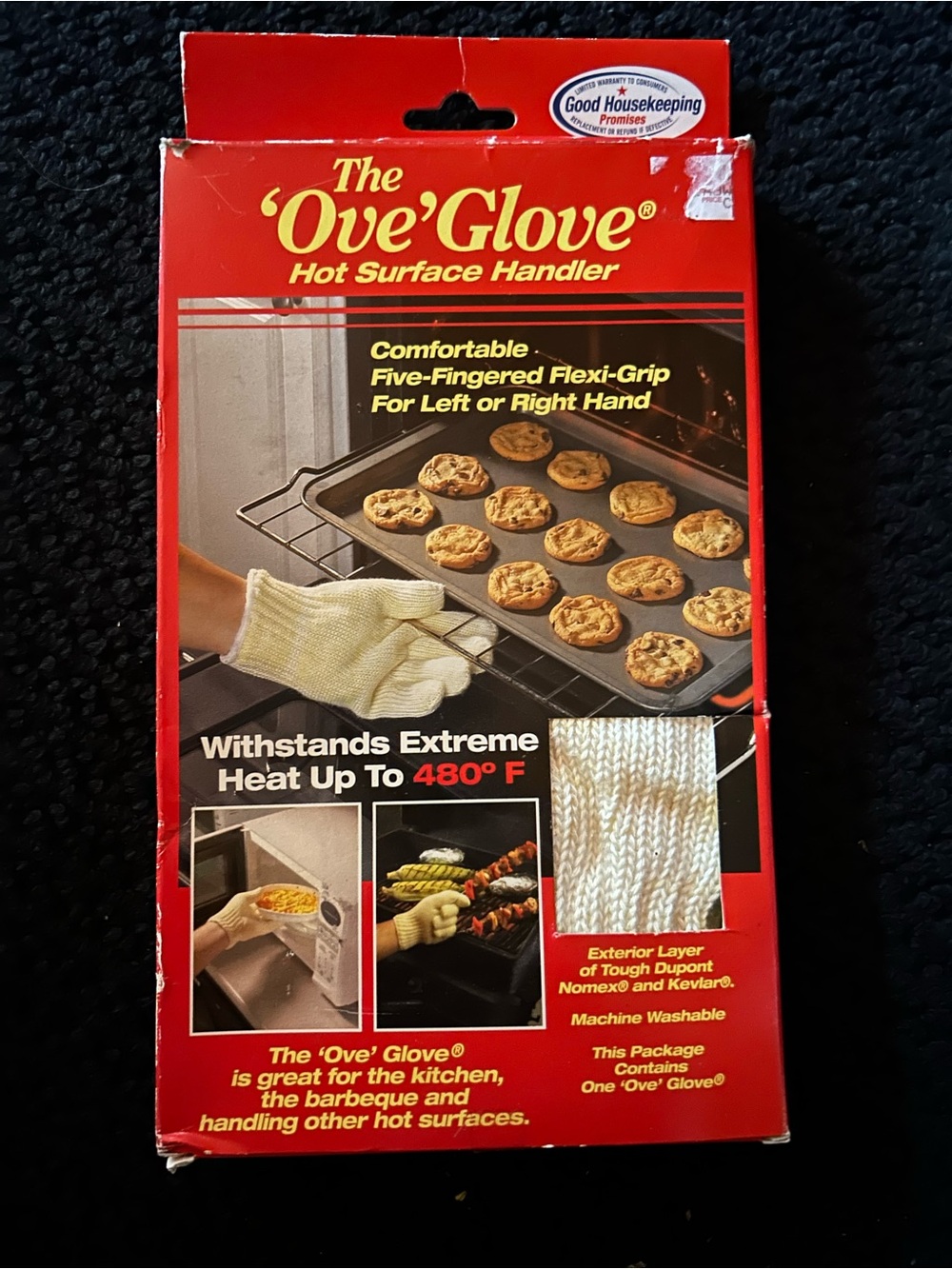 The " OVE " Heat-Resistant Oven Glove - Natural